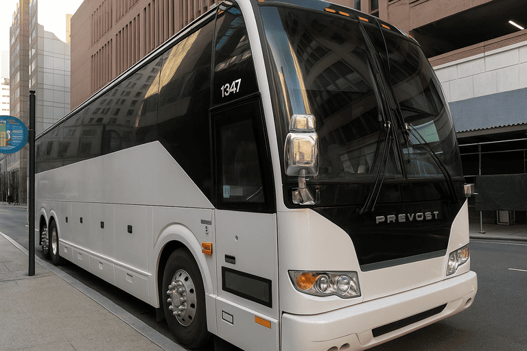a Charter Bus Rental Beaumont coach bus